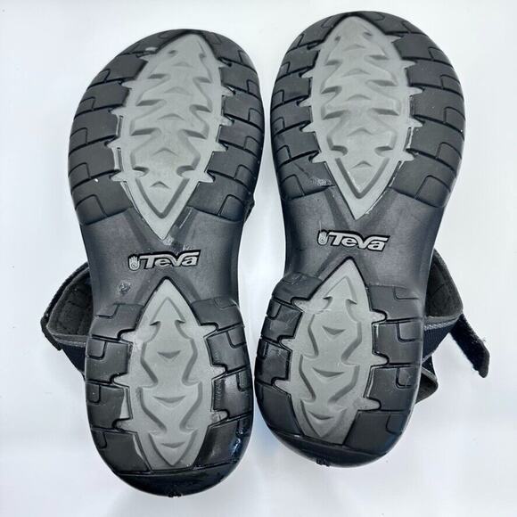 Teva Sanadals Womens 8 Verra Outdoor Strap Slingback Adustable Gray Black - Picture 10 of 10